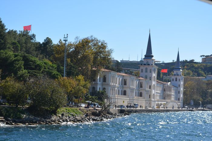 Penetrating gray eyes of the Master at Arms